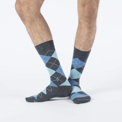 Socks to Give Clean Water Blue