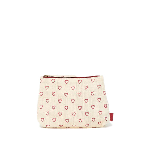 Meena Small Pouch // Hearts