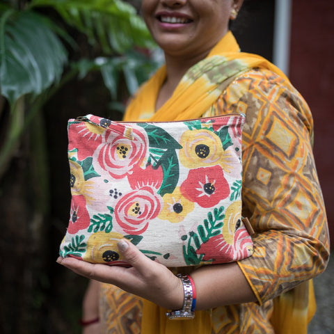 Meena Large Pouch // Floral