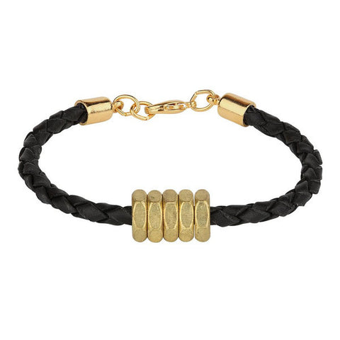 Honeybee Bracelet // Black // HALF UNITED // Society B - Fair Trade Products and Gifts that Give Back - 1