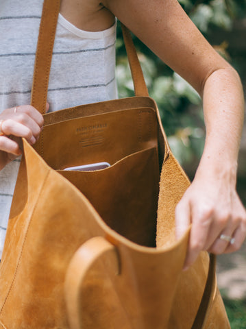 Mamuye Tote // Cognac // FashionABLE // Society B - Fair Trade Products and Gifts that Give Back - 2