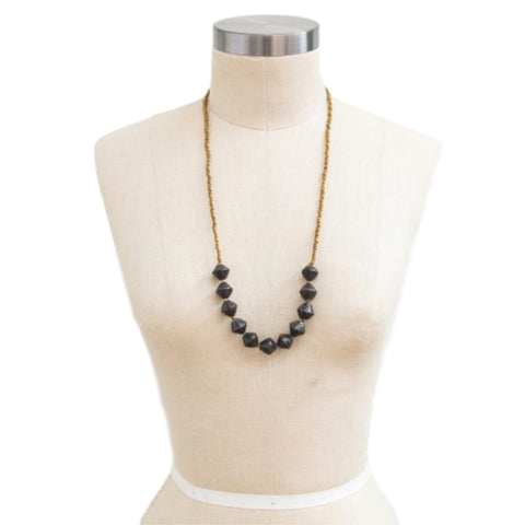 The Romantic Necklace // Black // 31 Bits // Society B - Fair Trade Products and Gifts that Give Back - 1