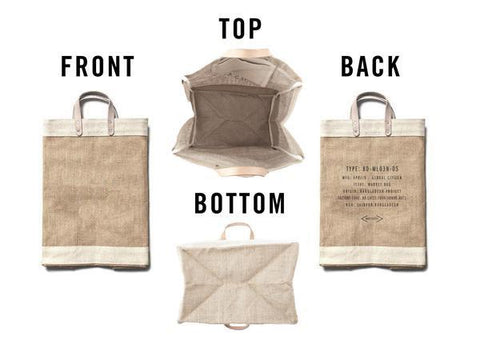 APOLIS + SOCIETY B MARKET TOTE BAG (LARGE)